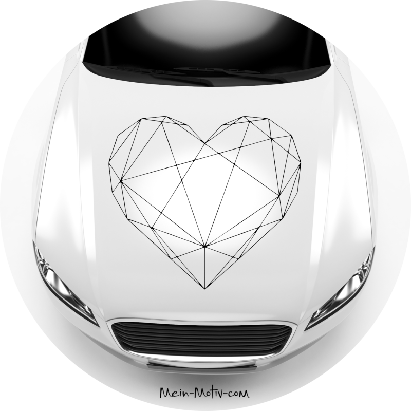 Preview: Aufkleber 46209 Herz geometrisch